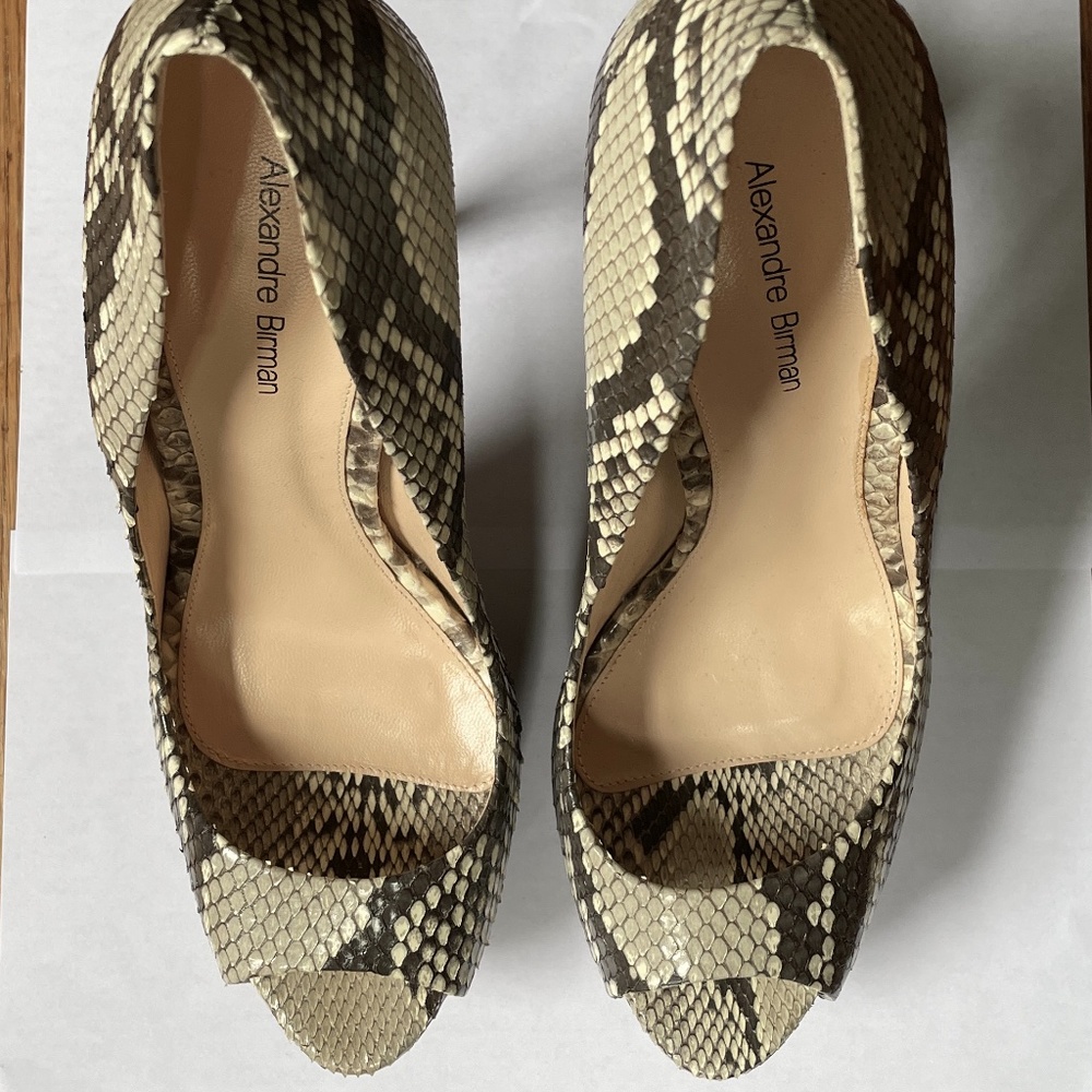 New Alexandre Birman Platform Python Pump Size 9 - image 7